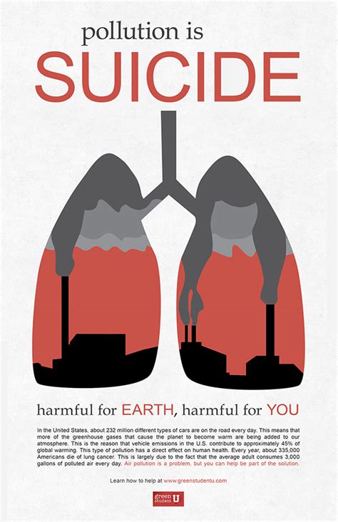 Hi friends,pollution is a major porblem in today's world, and we should make combined effort to stop it. Pollution is Suicide on The Art Institutes Portfolios