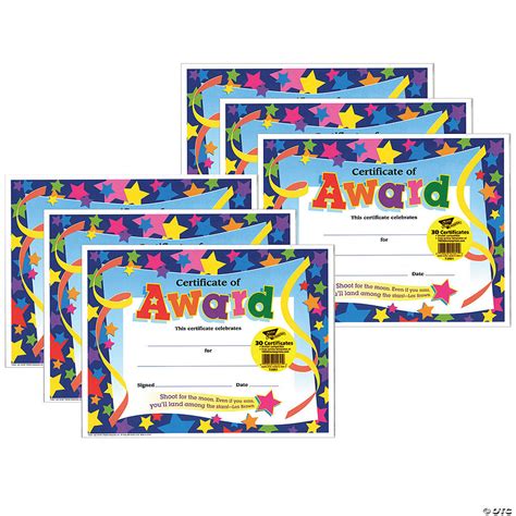 Trend Certificate Of Award Colorful Classics Certificates 30 Per Pack