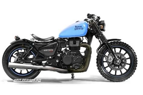 Royal Enfield Meteor 350 Digitally Modified As A Bobber Can Compete In