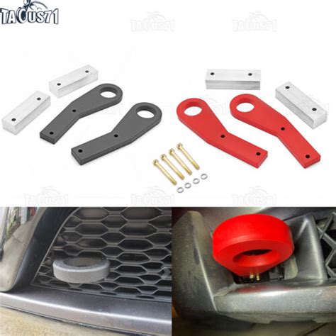 Solid Steel Front Bumper Tow Hooks Recovery Point For Jeep Grand