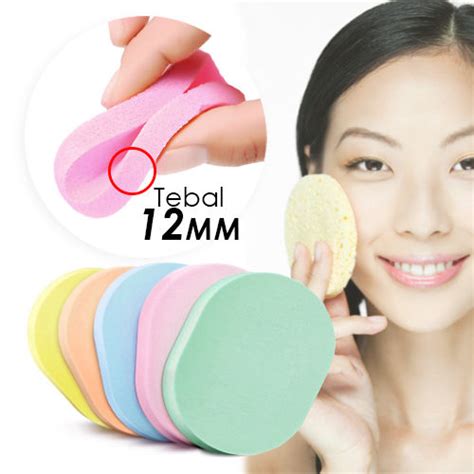 Amk Span Tebal Cuci Muka Sponge Dry Cleansing Puff Cosmetic Wash