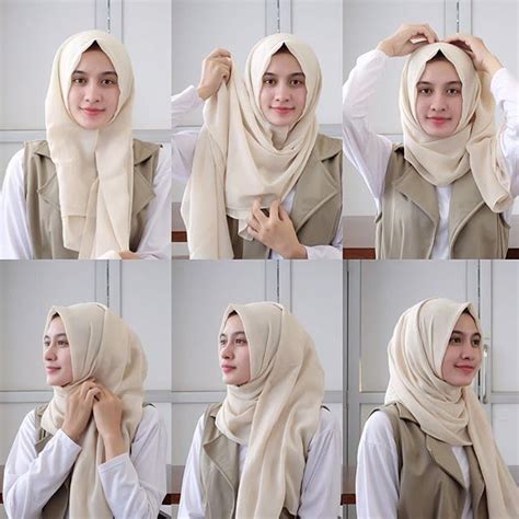 25 Inspirasi Keren Tutorial Hijab Pashmina Crinkle Shawl The Fashion