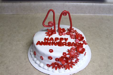 Michele Robinson Cakes 40th Anniversary Cake