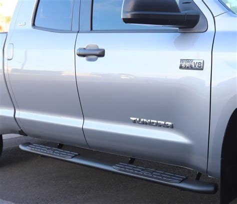Toyota Tundra Double Cab Wide Black Steps Truck Access Plus