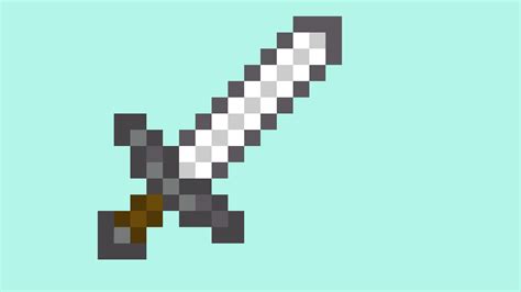Pixilart Minecraft Iron Sword By Gummibears101