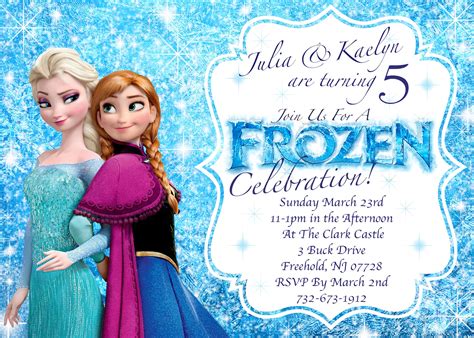 It's for you, mom who wants to save so much money! frozen invitations | Disney's Frozen Winter Birthday ...