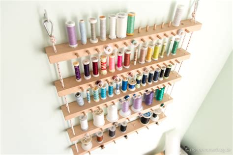 Handmade Wooden Thread Rack Nähzimmerblog A Blog About Sewing And