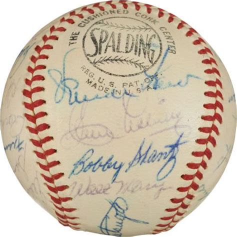 Lot Detail 1961 Pirates Team Signed Baseball W Roberto Clemente 25