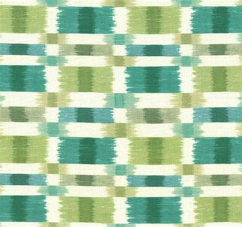 Teal And Lime Green Geometric Upholstery Fabric By Popdecorfabrics