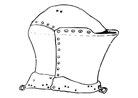 Kleurplaat Motorhelm