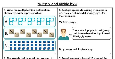 Year 4 Multiply And Divide By 6 Lesson Classroom Secrets Classroom