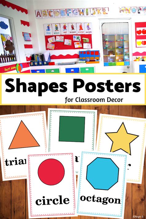 2d Shapes Posters For Classroom Decor Classroom Decor Shape Posters