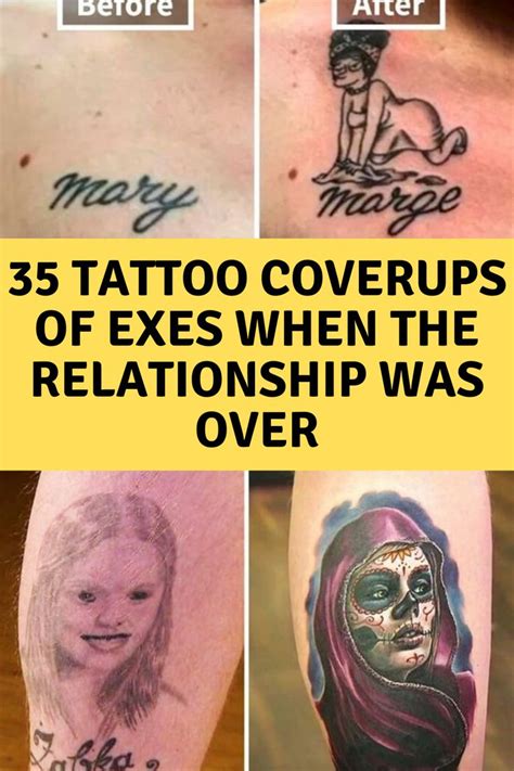 35 Over The Top Tattoo Coverups When Things Went South With Their Exes