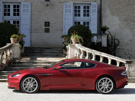 Wallpaper Aston Martin Dbs 2008 Red Side View Cars Building