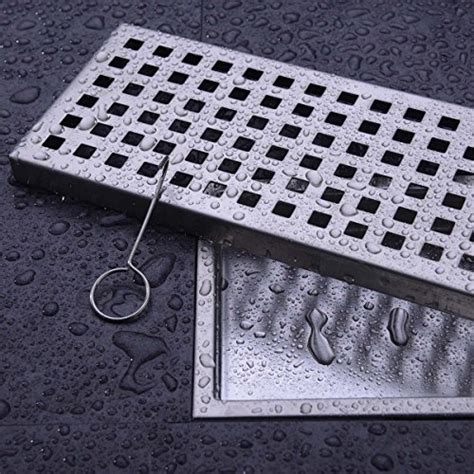 Remove the sink trap with a pipe wrench. HANEBATH Linear Shower Floor Drain with Removal Cover ...