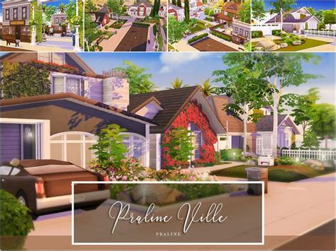Pralinesims Praline Ville Sims Building The Sims 4 Lots Sims House