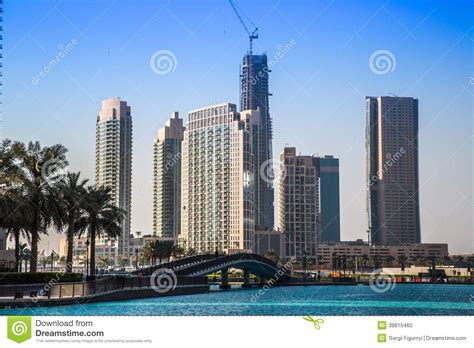 Dubai Downtown East United Arab Emirates Architecture Editorial Image