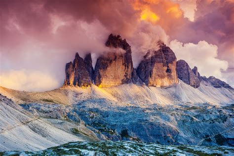 3 Tre Cime Di Lavaredo Hd Wallpapers Background Images Wallpaper Abyss