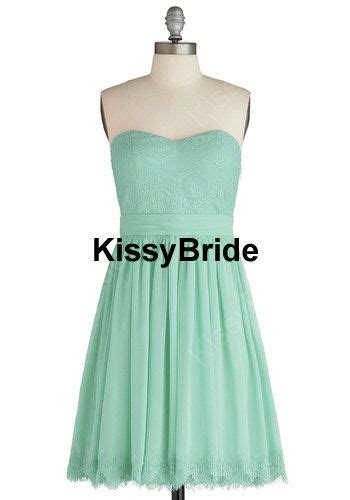 Mint Bridesmaid Dress Short Bridesmaid Dress Lace By Kissybride 99