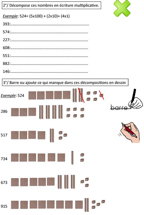 Numérationdécomposer Des Nombres Ce1ce2 Leçon Augmentéeexerices