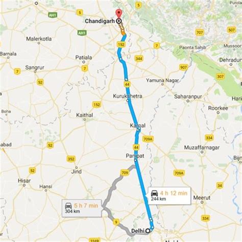 Book Delhi To Chandigarh Taxi And Tempo Traveller From Santram Holidays
