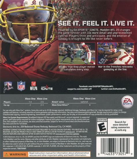 Madden Nfl 25 2013 Xbox One Box Cover Art Mobygames