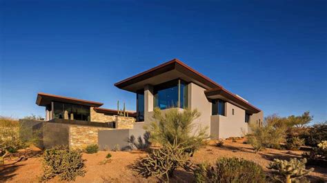 Fascinating Modern Desert Home Melds Into The Sonoran Landscape