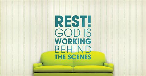 Rest God Is Working Behind The Scenes Sermon Series