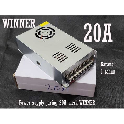 Jual Power Supply 20A Winner Adaptor Jaring Besi 12v 240 Watt