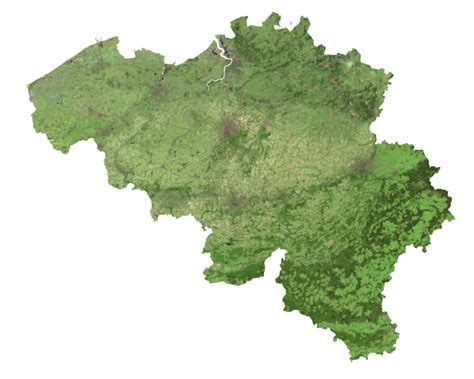Map Of Belgium And Satellite Imagery Gis Geography