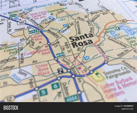 Map Santa Rosa Image And Photo Free Trial Bigstock