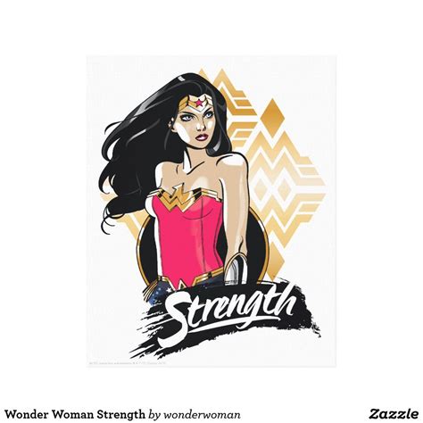 Wonder Woman Strength Canvas Print In 2020 With Images
