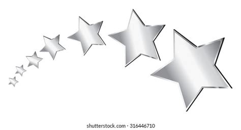 Vector Silver Stars Stock Vector Royalty Free 316446710 Shutterstock