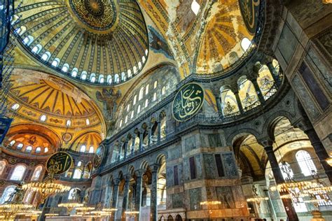 Inside The Hagia Sophia In Istanbul Turkey Editorial Photography