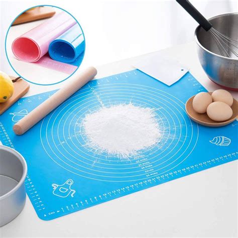 Nonstick Rollable Silicone Pastry Baking Mat With Measurements Simply