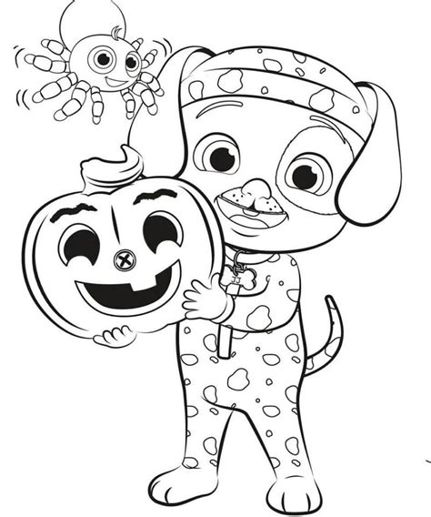 Halloween Cocomelon Coloring Page Free Printable Coloring Pages For