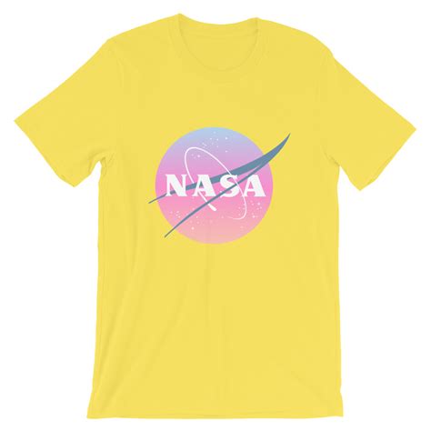 Nasa Pastel Rainbow Classic Logo Graphic T Shirt Nasa Shirt L Unisex