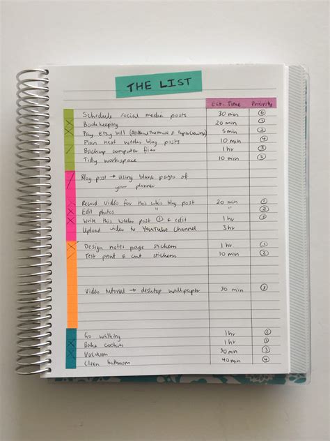 50 Category Ideas For Color Coding Your Planner All About Planners
