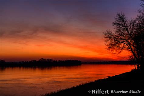 Riffert Riverview Studio Sunrisesunset Ohio River Sunset