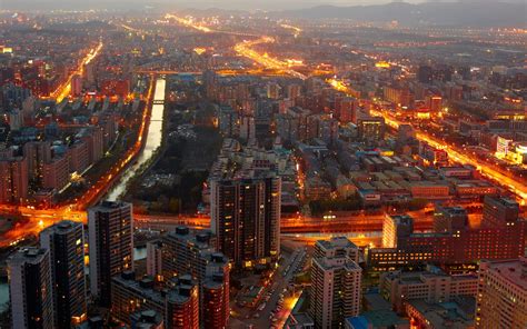 China Lights Beijing 2k Midnight Buildings Hd Wallpaper