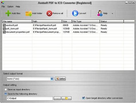 Graphics file format for computer icons: Aostsoft PDF to ICO Converter - Convert PDF To ICO ...