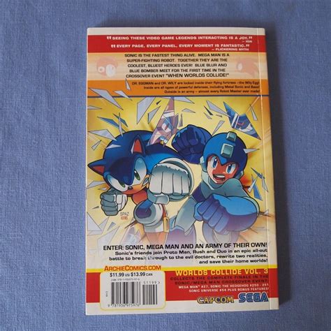 Sonic The Hedgehog Mega Man Worlds Collide Volume 3 Chaos Clash 2014