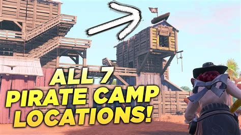 All 7 Pirate Camp Locations Visit All Pirate Camps Fortnite Week 1