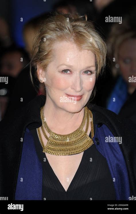 Meryl Streep Arriving At The European Premiere Of The Iron Lady Bfi