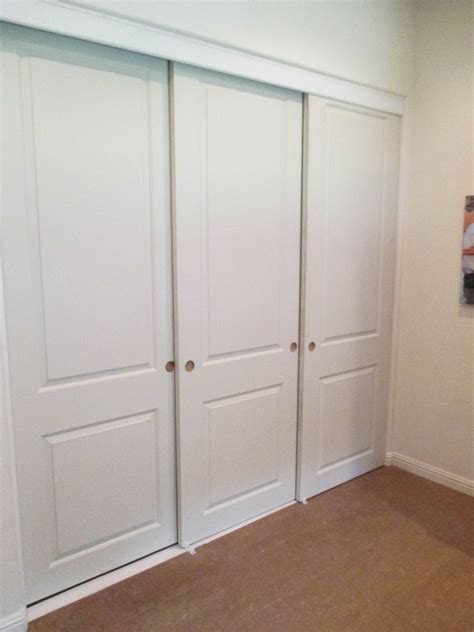 3 Panel 3 Track Molded Panel Closet Doors Are A Popular Choice Among Homeowners With Th