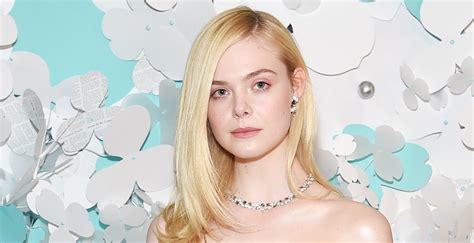 Elle Fanning Debuts Newly Dyed Pink Hair Elle Fanning Just Jared