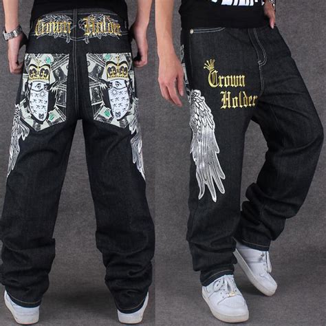 Thintenda Embroidered Jeans Mens 2018 Mens Fashion Jeans Men Brand Hip Hop Streetwear Designer