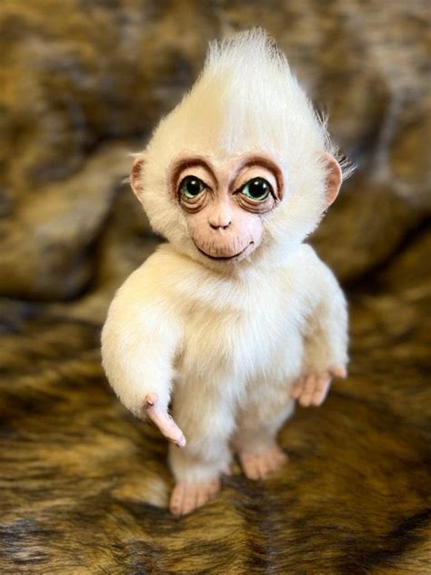 Animal Realistic Plush Toy Monkey Suzy Collectible Toy By Irina