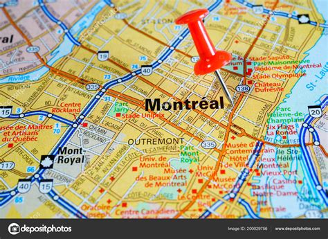 Montreal Canad Mapa Fotograf A De Stock Aallm
