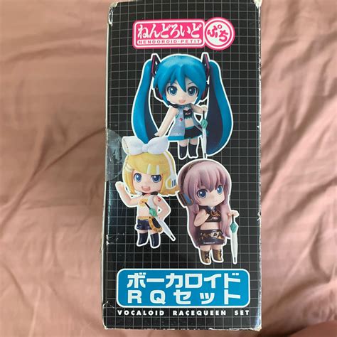 Original Nendoroid Petit Vocaloid Racequeen Set Hatsune Miku White Ver